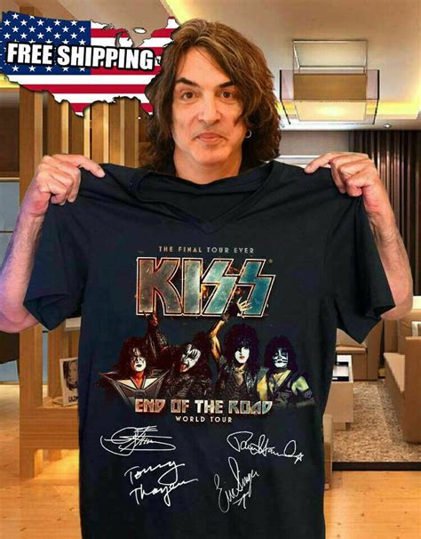 Official KISS Band T-Shirt End of the Road Farewell Tour 2019 Gift for ...