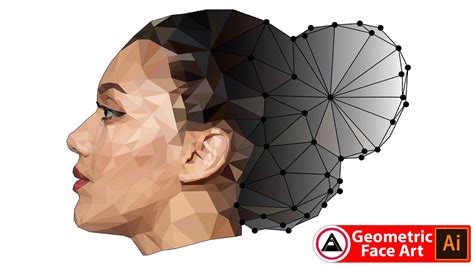 Geometric Face Vector Art | Adobe Illustrator Art Drawing Tutorials - YouTube