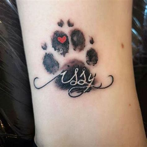 35 Cute Paw Print Tattoos for Your Inspiration | Art and Design