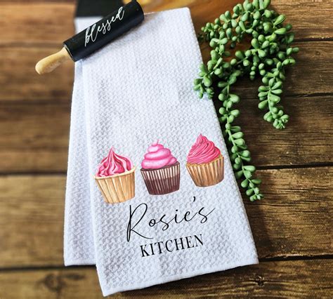 Personalized Kitchen Towels Custom Dish Towel Tea Towel Custom Kitchen Decor Towels Bridal ...