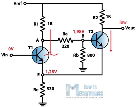 Schmitt Trigger Circuit Diagram Using Transistor - Circuit Diagram