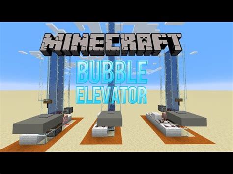 Minecraft Redstone Bubble Elevator Tutorial - YouTube