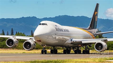 Version 1 Close up of UPS Boeing 747 800 Freighter N631UP taxiing for ...