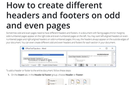 How to create different first page header in word 2016 - monitortide