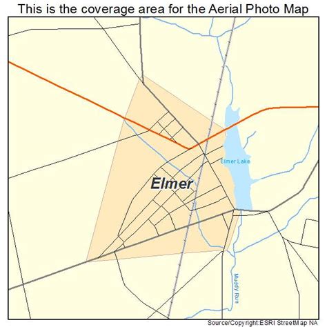 Aerial Photography Map of Elmer, NJ New Jersey