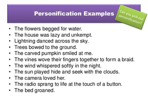 Personification – École Westridge Library Learning Commons