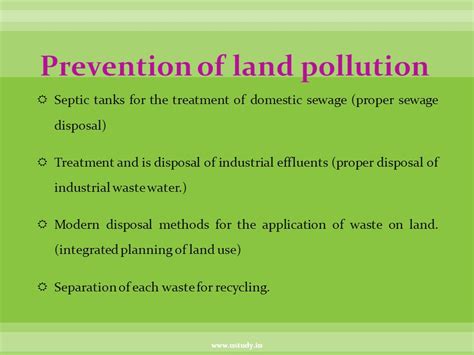 Prevention Of Soil Pollution In Points