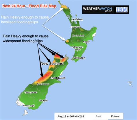 UPDATED Rain & Flood Risk Maps for Thursday | WeatherWatch - New Zealand's Weather Data & Alerts ...