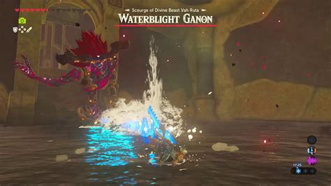 Legend of Zelda: Breath of the wild - Boss fight with Waterblight Ganon ...