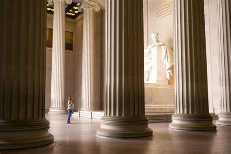 Inside the Lincoln Memorial DC