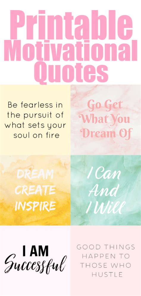 20 Printable Motivational Quotes For Your Vision Board - The Clever Side