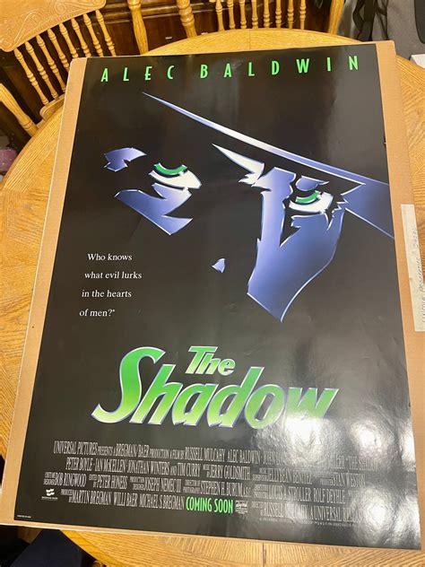 The Shadow Original Movie Poster 1994 Double-sided - Etsy