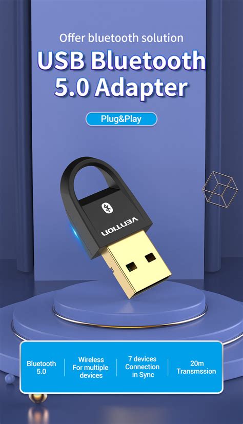 Vention USB Bluetooth 5.0 Adapter for PC | Wireless Connectivity