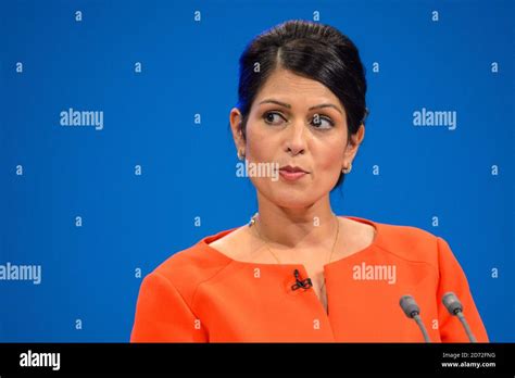 Priti patel speech to conference hi-res stock photography and images - Alamy