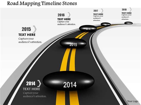 1014 Road Mapping Timeline Stones Image Graphics For Powerpoint | Templates PowerPoint Slides ...