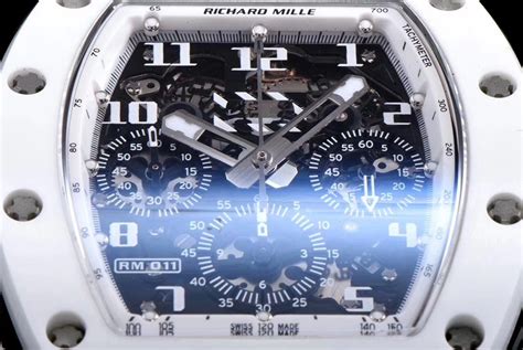 Richard Mille Replica RM 011 White Strap White Dial With Openwork Face ...