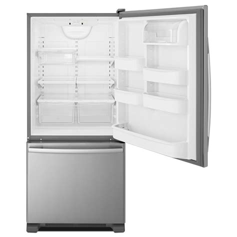 ABB1924BRB Amana 29" - 18.7 Cu. Ft. Bottom Freezer Refrigerator Black - Fred's Appliance