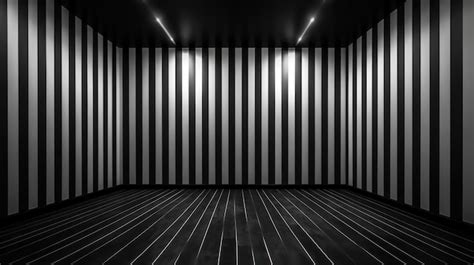 Premium AI Image | A black and white striped wallpaper with a black and white striped wallpaper.