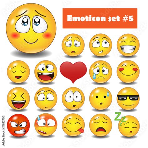 "Vector emotional face icons" Stock image and royalty-free vector files on Fotolia.com - Pic ...