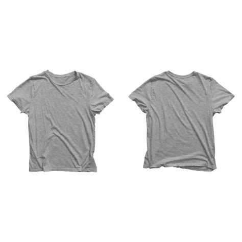 Premium Photo | Heather Grey T Shirt Mockup Front and Back