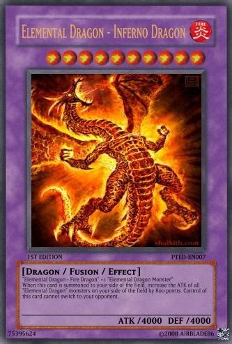 Elemental Dragon - Inferno Dragon - Yu-Gi-Oh Card Maker Wiki - Cards ...