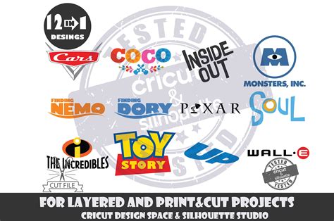 Pixar Movies Logos SVG Design Files For Cricut Silhouette Cut | Etsy