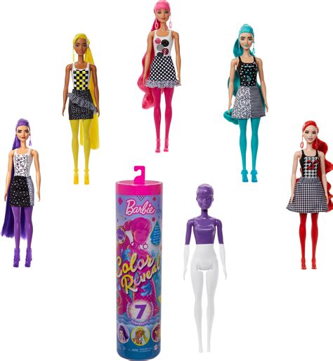 Barbie Color Reveal Doll with 7 Surprises for Kids 3 Years Old & Up ...