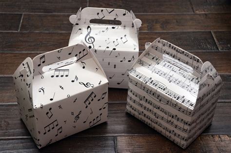 Assorted Musical Notes / Music Themed Favor Boxes / Treat Boxes / Gift – Zakka Shoppe