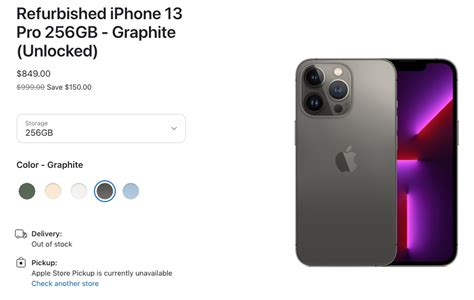 Refurbished iPhone 13 Models Now Available in U.S. Apple Store