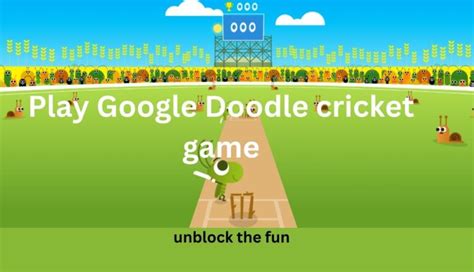 Play A Google Doodle Cricket Game Relive The 2017 Classic