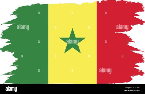 Senegal's official flag's vector colors a vector representation Stock ...