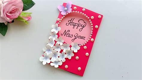 Beautiful Handmade Happy New Year 2020 Card Idea / DIY Greeting Cards for New Year. - YouTube