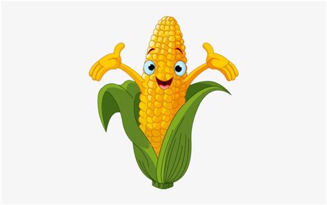 Vegetable Cartoon Drawing Clip Art - Corn Cob - Free Transparent PNG Download - PNGkey