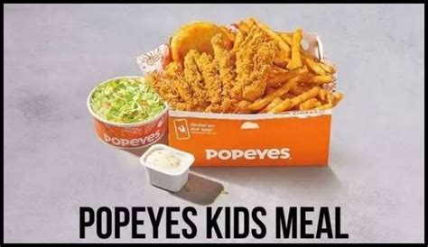 Popeyes Kids Meal - Price, Nutrition, And Review Popeyes Menu