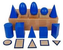 » Montessori Geometric Solids Lesson Activity