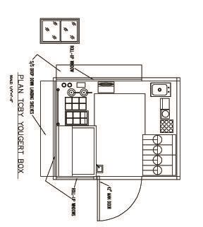 TCBY Yogurt Container Kiosk Plan designed by LU Schildmeyer | Kiosk ...