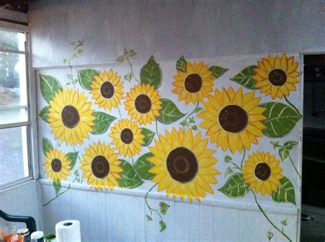 Sunflower Mural | Undersea mural, Mural, Sunflower