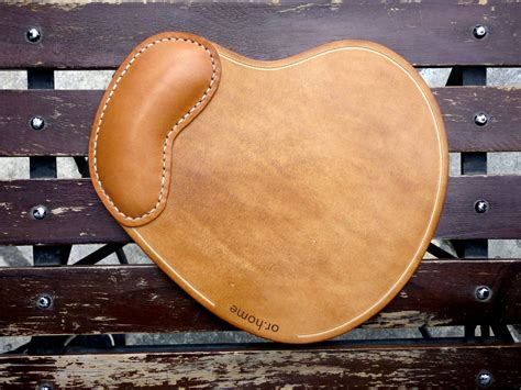 Leather Mouse Pad Ergonomic Mousepad With Wrist Rest Support - Etsy ...