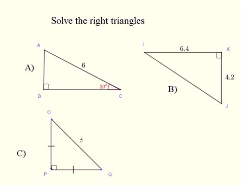 Solve Right Triangles