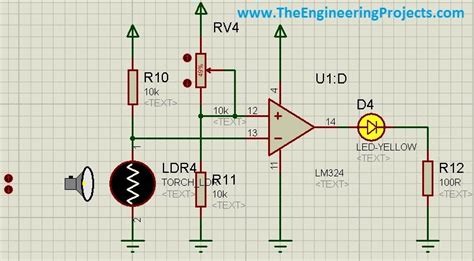 How to use LDR Sensor in Proteus - The Engineering Projects