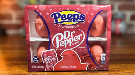 Dr Pepper Peeps Marshmallow Taste Test - YouTube