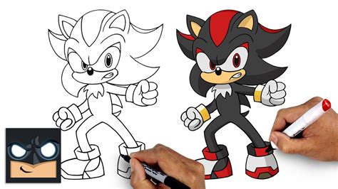 Shadow The Hedgehog Drawing Steps