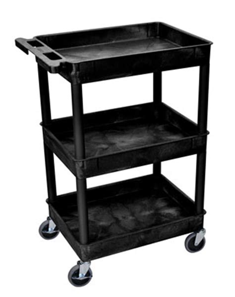 Luxor 3 Shelf Mobile Detailing Cart STC111B, Car Wash Cart - California ...