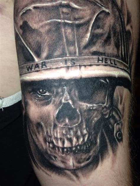 Marine Corps tattoo | Marine corps tattoos, Tattoos, Skull tattoo