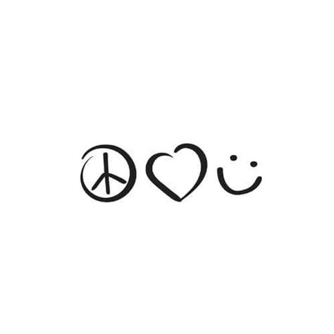 peace love happiness tattoo designs - ljtfs