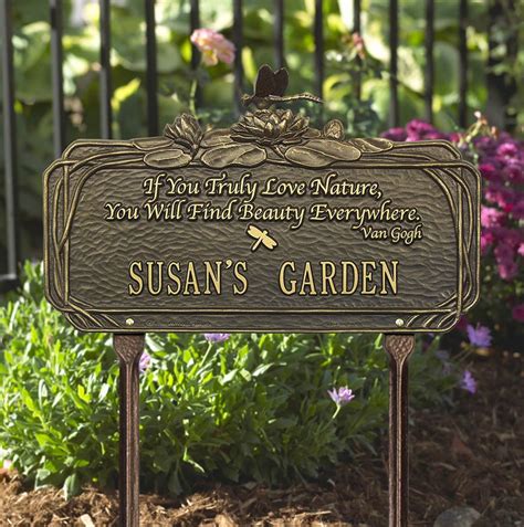 Personalized Garden Plaque with Poem