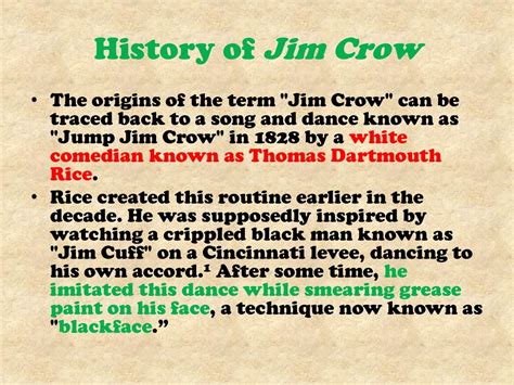 The Jim Crow Era. - ppt download