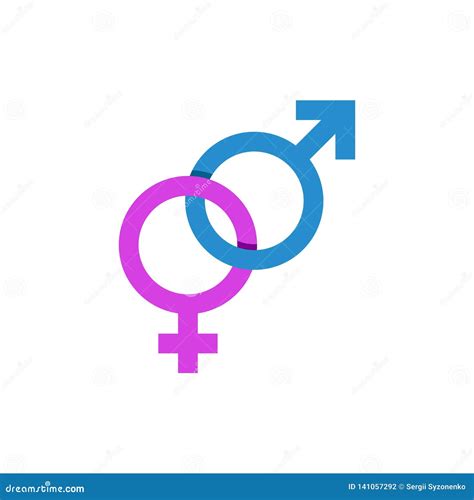 Mars and Venus Signs, Male Female Symbol Stock Vector - Illustration of ...