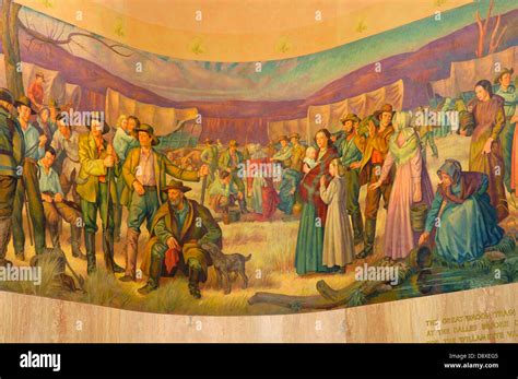 Oregon State Capitol mural, Salem, Oregon Stock Photo - Alamy