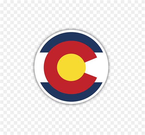 Colorado Flag Circle Bumper Sticker - Colorado Flag PNG - FlyClipart